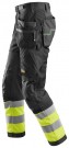 High-Vis Arbeidsbukse med hylsterlommer, Klasse 1, Gul - Snickers Workwear 6931 thumbnail
