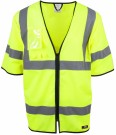 Refleksvest Unisex, High-Vis Gul klasse 2, str S/M (2stk igjen)  thumbnail