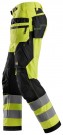 High-Vis Arbeidsbukse med hylsterlommer, Klasse 2, Gul - Snickers Workwear 6932  thumbnail