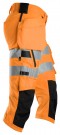 Piratbukse med stretch og hylsterlommer, High-Vis Oransje 1/2 - Snickers® 6138 thumbnail