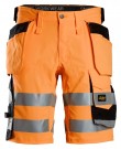 Shorts med stretch og hylsterlommer, High-Vis Klasse 1, Snickers 6135 thumbnail