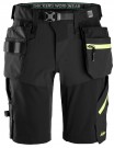 Full Stretch Softshellshorts, Sort - FlexiWork 6140 thumbnail