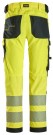 Arbeidsbukse med fireveisstretch, High-Vis Gul/Sort Kl.2 - Snickers® 6336 thumbnail