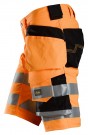 Shorts med stretch og hylsterlommer, High-Vis Klasse 1, Snickers 6135 thumbnail