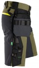 Full Stretch Softshellshorts, Khakigrønn - FlexiWork 6140 thumbnail