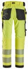 Arbeidsbukse med fireveisstretch & hylsterlommer, High-Vis Gul kl. 2 - Snickers® 6232 thumbnail