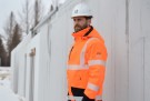 Vinterjakke Full Stretch, HiVis Oransje/Sort Kl.3 - Lyngsøe 4WS-9097 thumbnail