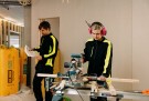 Fleecejakke, Sort/Safety Gul - Darlington 6061 thumbnail