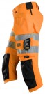 Piratbukse med stretch og hylsterlommer, High-Vis Klasse 1/2, Snickers 6138 thumbnail