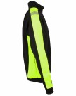 Genser med kort glidelås, Sort/Safety Gul - Wilmington 6052 thumbnail