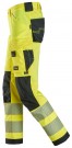 Arbeidsbukse med fireveisstretch, High-Vis Gul/Sort Kl.2 - Snickers® 6336 thumbnail