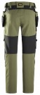 Arbeidsbukse med stretch og hylsterlommer, Khaki grønn - Snickers® 6218 thumbnail