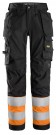 Arbeidsbukse i stretch med hylsterlommer for dame, High-Vis Oransje Kl.1 - Snickers® 6734 thumbnail