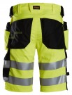Shorts med stretch og hylsterlommer, High-Vis Gul Kl.1- Snickers® 6135  thumbnail