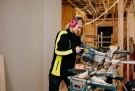 Fleecejakke, Sort/Safety Gul - Darlington 6061 thumbnail