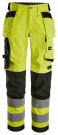 Arbeidsbukse for dame, High-Vis High-Vis Gul/Sort Kl.2 - Snickers® 6743 thumbnail