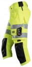 Piratbukse med stretch og hylsterlommer, High-Vis Klasse 1/2, Snickers 6138 thumbnail
