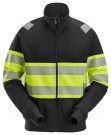 Genser med hel glidelås, High-Vis Klasse 1, Snickers 2834  thumbnail