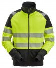 Genser med hel glidelås, High-Vis Klasse 2, Snickers 2835 thumbnail