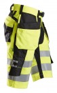 Shorts med hylsterlommer, High-Vis Klasse 1, Snickers 6933  thumbnail