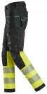 Arbeidsbukse med stretch og hylsterlommer, High-Vis Gul kl. 1 - Snickers® 6231 thumbnail