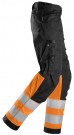 Arbeidsbukse i stretch med hylsterlommer for dame, High-Vis Oransje Kl.1 - Snickers® 6734 thumbnail