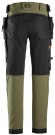 Arbeidsbukse med full stretch & hylsterlommer, Khaki grønn - Snickers® 6275 thumbnail
