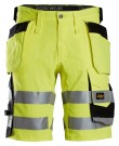 Shorts med stretch og hylsterlommer, High-Vis Klasse 1, Snickers 6135 thumbnail