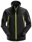 Softshelljakke med stretch, Sort/Neon Gul - Snickers Workwear 1940 thumbnail