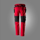 Arbeidsbukse med stretch og hylsterlommer, Rød - Snickers® 6218 thumbnail