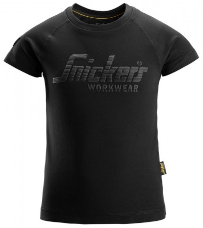 T-skjorte med logo til barn, Sort - Snickers 7514
