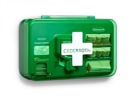 Dispenser CEDERROTH m/innhold sårskader