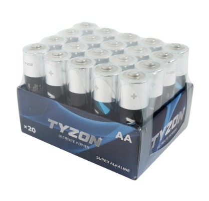 AA 1,5 V superalkalisk batteri, 20-pk - Tyzon®