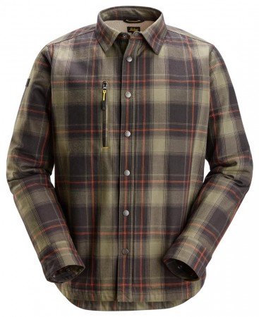 Skjorte med fôr, Khaki grønn - Snickers® 8522