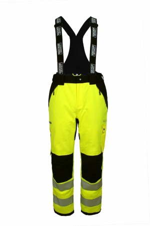 Vinterbukse Full Stretch, HiVis Gul/Sort Kl.2 - Lyngsøe 4WS-9093 