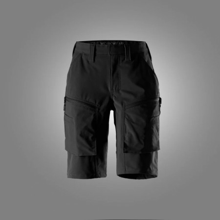 Serviceshorts med stretch til dame, Svart - Snickers® 6174