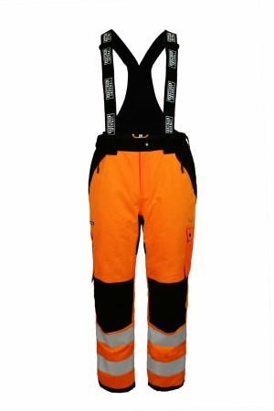 Vinterbukse Full Stretch, HiVis Oransje/Sort Kl.2 - Lyngsøe 4WS-9093