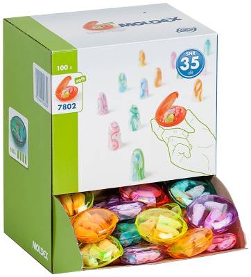 MOLDEX DISPENSER MED ØREPLUGGER I PRAKTISK POCKETPACK
