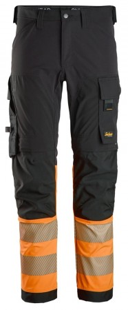 Arbeidsbukse med fireveisstretch, High-Vis Oransje kl. 1 - Snickers® 6335