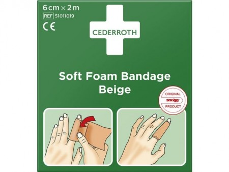 Bandasje CEDERROTH Soft Foam 2m beige