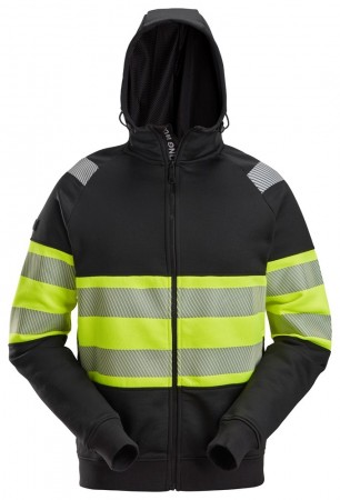 Hettegenser med hel glidelås, High-Vis Klasse 1, Snickers 2838