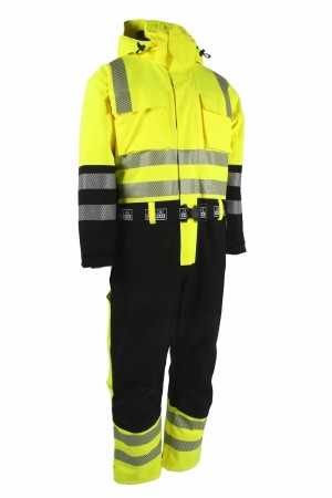 Vinterkjeledress Stretch, HiVis Gul/Sort Kl.3 - Lyngsøe 4WS-5033